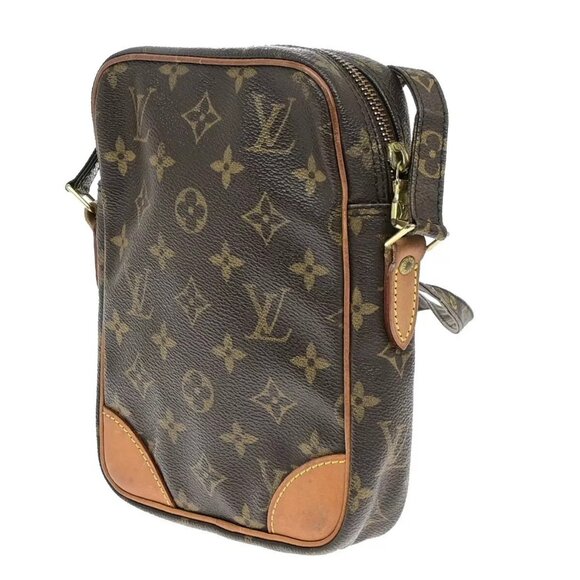 LOUIS VUITTON Danube Shoulder Bag Monogram Leather Brown France M45266 30ED775 - Picture 16 of 16